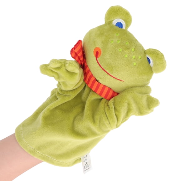 Peluche en peluche Douce Enfants, Bande Dessinée 3D Animal Marionnette à Main pour l'Interaction Parent Enfant