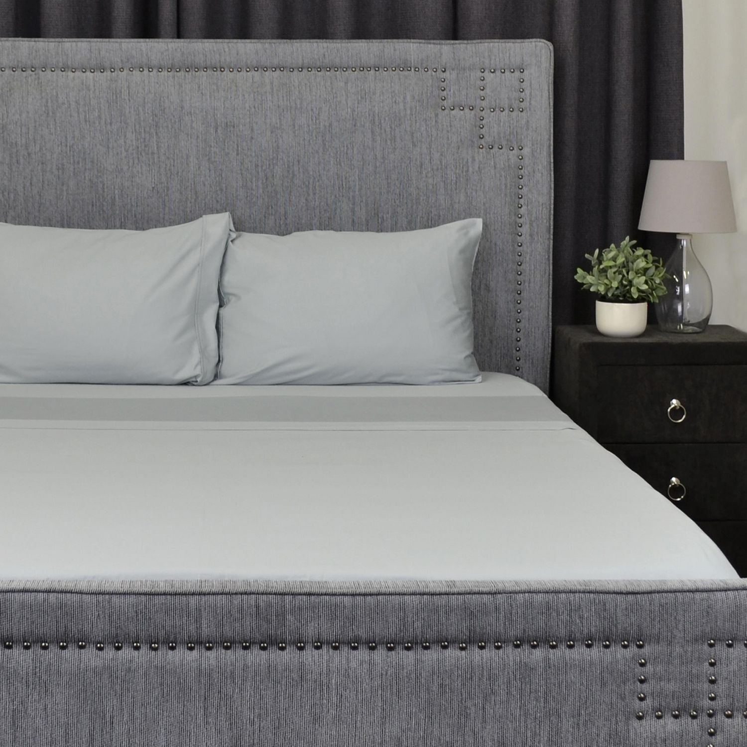 Ensemble de draps blancs 100 % coton