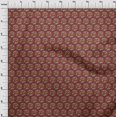 thumbnail image 4 of oneOone Cotton Flex Maroon Fabric Kalamkari Sewing Craft Projects Fabric Prints By Yard 40 Inch Wide, 4 of 5