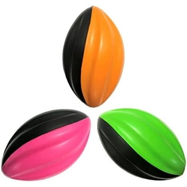 Mini Football Lot de 3 - Ballons de Football en Mousse à Spirale de 5” Petits Ballons de Football pour Enfants - Mini Ballons de Football Lot de 3 - Ballon de Football pour Tout-Petits Doux, Prise Facile (Rose, Orange, Vert) Rose, Orange, Vert Rose, Orange, Vert