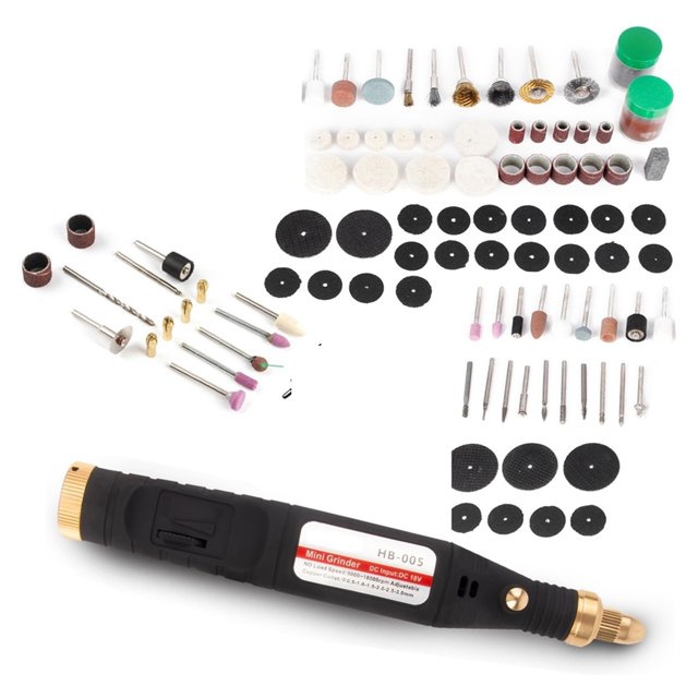 5000-18000 RPM Adjustable 5 Speed Electric Drill Grinder Engraver Pen Mini Drill Rotary Tool Grinding Machine 165Pcs Tip