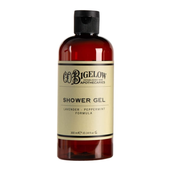 C.O. Bigelow Gel Douche, Gel Douche Lavande et Menthe Poivrée pour Femmes et Hommes, Nettoyant Corporel Apaisant pour la Peau - 10,14 Fl Oz