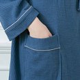 thumbnail image 4 of LSLJS Robe Bandage Unie pour Femmes Peignoir Robe Pyjama Longue Tenue de Nuit Poche Ceinture+ceintures, Peignoirs Cadeaux pour Femmes, 4 of 8