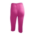 thumbnail image 3 of Cinvoph Womens Capris Ruffle Yoga Pants Tummy Control Workout Running Joggers Leggings, 3 of 4