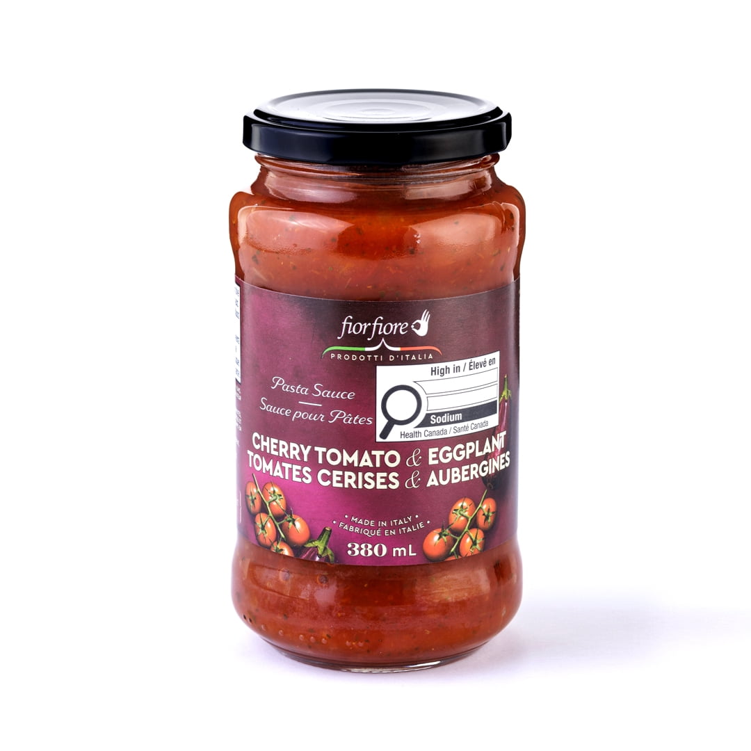 FiorFiore Sauce aux tomates cerises et aux aubergines 380ML