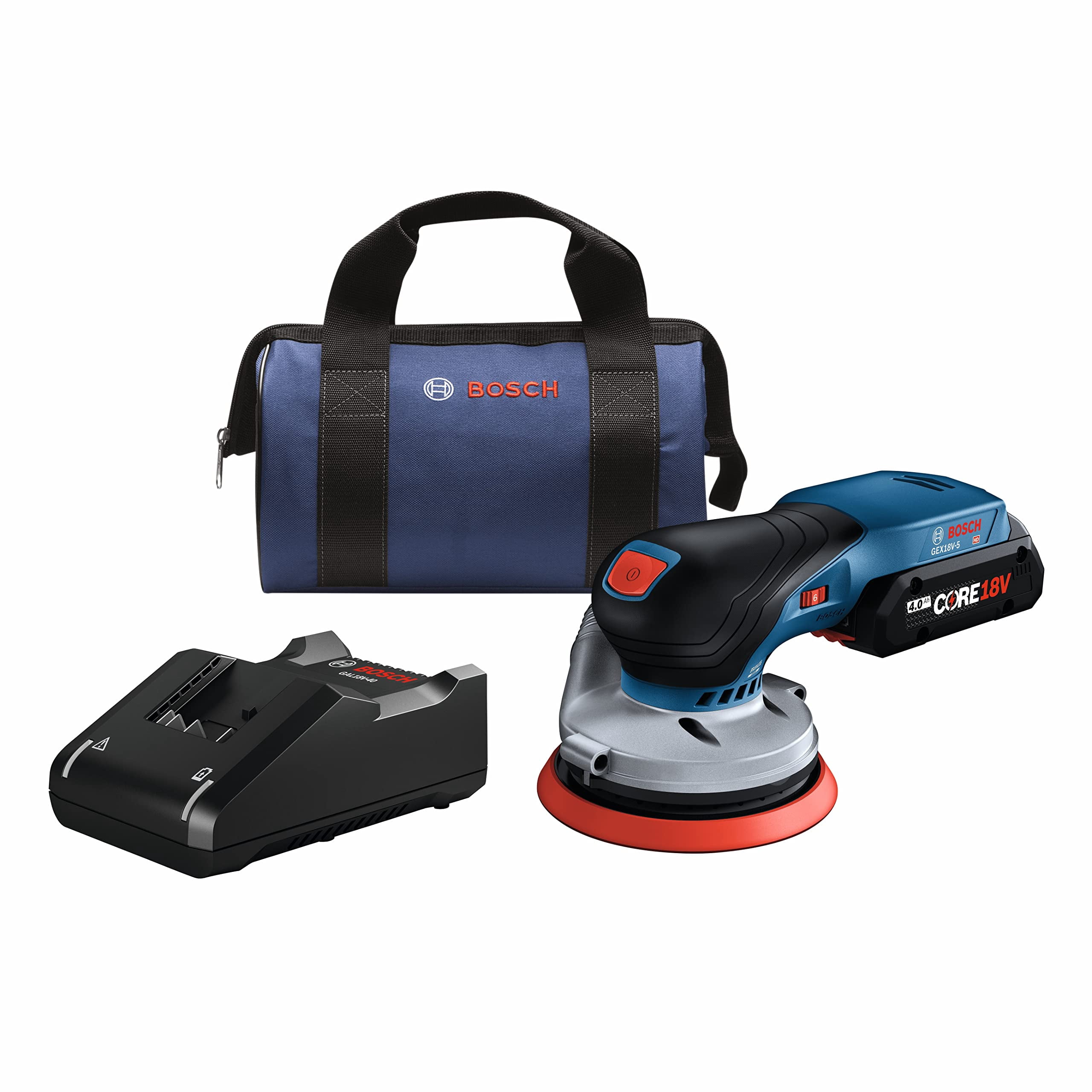 Bosch GEX18V-5B15 Ponceuse à Orbite Aléatoire Sans Balais 18V de 5 Po