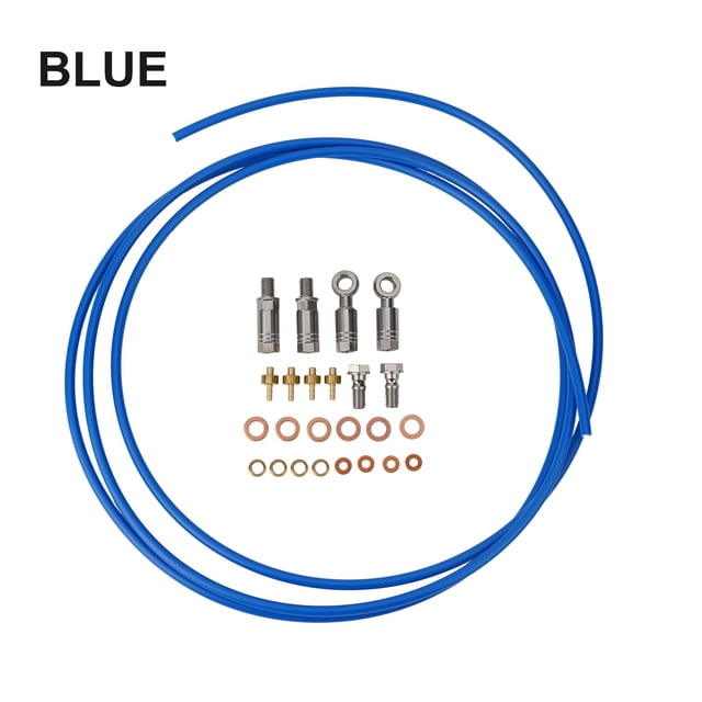 Bike Bicycle Hydraulic Disc Brake Hose Banjo Connector Kit For Hope For Bike Blue
