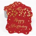 thumbnail image 2 of Inkdotpot Real Gold Foil Bracket Shape Paper Hang Tags Happy Birthday Favor Tags Pack Of 100, 2 of 6
