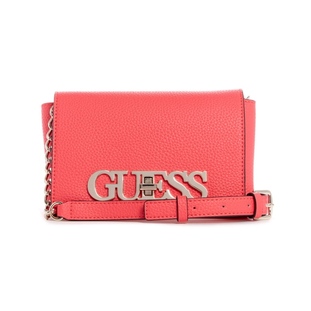 Guess Sac Bandoulière Mini à Rabat pour Femme Uptown Chic - Corail