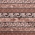 thumbnail image 1 of oneOone Cotton Cambric Chocolate Brown Fabric Mix Block Pattern Sewing Material Print Fabric By The Yard 42 Inch Wide, 1 of 4