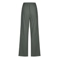 thumbnail image 4 of Pantalons Larges pour Femmes Mode Pantalons Décontractés Unis Élastiques Amples Pantalons Droits Larges Pantalons Larges pour Femmes Pantalons Droits pour Femmes, 4 of 6