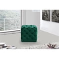 thumbnail image 2 of Meridian Furniture Stella Contemporary Velvet Ottoman/Stool in Green, 2 of 8