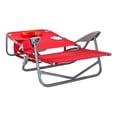 thumbnail image 4 of Ostrich On-Your-Back Folding Reclining Outdoor Lawn Chair, Red (2 Pack), 4 of 10