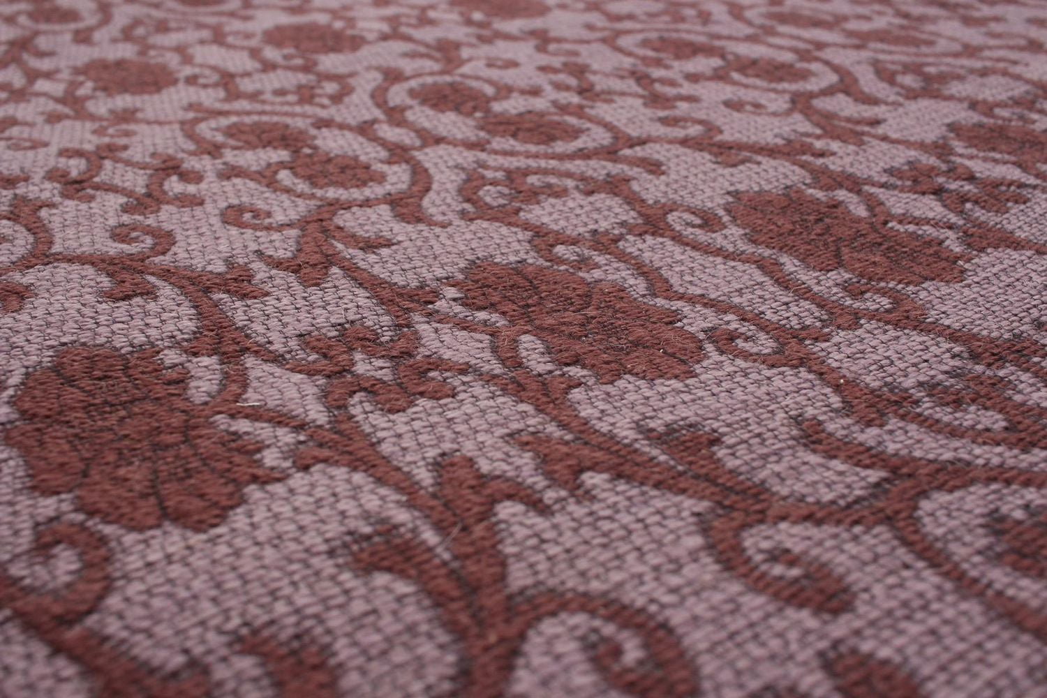 ECARPETGALLERY Tapis Fait à la Main pour Salon, Salle à Manger et Chambre à Coucher Contemporain Collection Collage 4'9" x 6'8" en Mauve