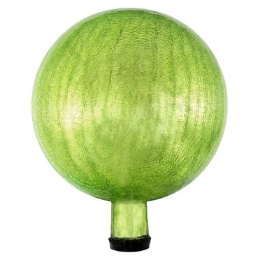 Achla Designs 10 Inch Gazing Glass Globe Sphere Garden Ornament, Fern Green