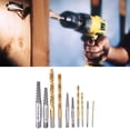 thumbnail image 1 of Qiilu Drill Bits Kit, 10 Pcs High Strength High-hardness Easy To Use With Metal Case Screw Extractor, Portable For Woodworking Industrial, 1 of 1