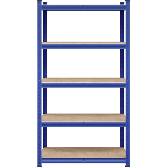 FullFurnique 71″ Height Metal Storage Rack with Adjustable Shelves, Blue