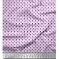 thumbnail image 1 of Soimoi Purple polyester Crepe Fabric Weather Cock & Dots Print Sewing Fabric Yard 52 Inch Wide, 1 of 5