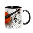thumbnail image 1 of Langgg Ceramic Mug For Drinking Wide Usage And Fine Workmanship Eye-catching And Is Nice Desktop Decor violin, 1 of 6