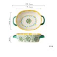 thumbnail image 2 of 800ML Lasagna Pan for Baking, Cake, Kitchen, Microwave, Dishwasher Safe Ceramic Baking Dishes, Bakeware with Handles, 2 of 6
