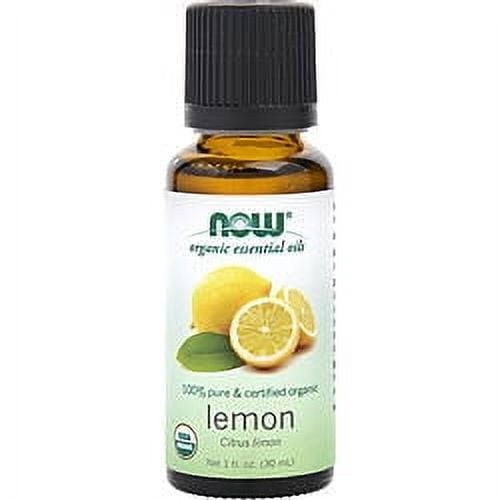 NOW Foods - 100% Pure & Organic Essential Oil Lemon - 1 fl. oz.