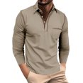 thumbnail image 1 of Birdeem Chemise/haut à Manches Longues Ajustée à Boutons pour Hommes, 1 of 6