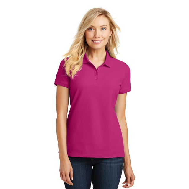 Port Authority ® Polo Piqué Classique de Base pour Femmes. L100 L Azalée Rose