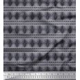 thumbnail image 1 of Soimoi Silk Fabric Diamond & Paisley Block Printed Craft Fabric by The Yard 42 Inch Wide, 1 of 3