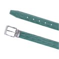 thumbnail image 3 of CTM® Ceinture à Boucle à Pince Réversible en Cuir Mat à Imprimé Croco, 3 of 4
