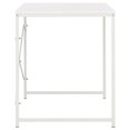 thumbnail image 3 of vidaXL Bureau d'Ordinateur Blanc 120x60x70 cm, 3 of 5