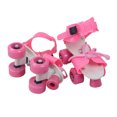 thumbnail image 3 of EeaseCA Patins de Patinage à Double Rangée Réglables pour Enfants, Patins à Quatre Roues, Chaussures, Cadeaux pour Enfants, Taille 25-32 (Rose), 3 of 7