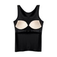 thumbnail image 4 of Women's Tanks & - Seamless Ribbed Camisole with Built-In Bra Support for Daily Layering and Casual Wear Soft Comfort Stretch Tank Top for All Seasons, 4 of 4