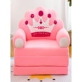 thumbnail image 2 of HomeNest Plush Folding Children's Sofa Backrest Armchair 2 In 1 Folding Children's Sofa Cute Cartoon Lazy Sofa Without Padding Or Padding Core, 2 of 4