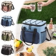thumbnail image 1 of Sac-repas Isotherme Imperméable, Sangle Ajustable Portable, Rangement pour Aliments Congelables, Polyester Durable, pour Voyage Travail, Garde les Aliments Froids, Sac de Pique-Nique Écologique., 1 of 7