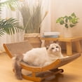 thumbnail image 4 of Corrugated Cardboard Cat Scratching Board & Rocking Bed | 2-in-1 Furniture Protector | Durable Claw Grinding Toy for All Cats | Eco-Friendly Brown Design, 4 of 7