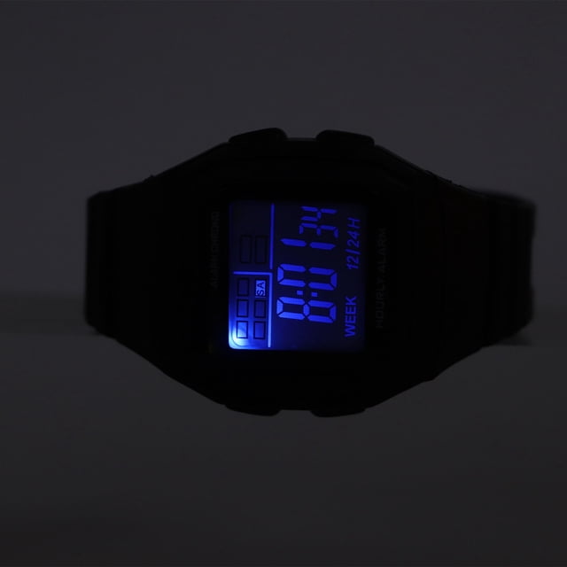 Digital Electronic Watch, Sports LED Digital Watch Multifunction Shockproof Waterproof Retro Classic Digital Chronograph Watch for Students Men
