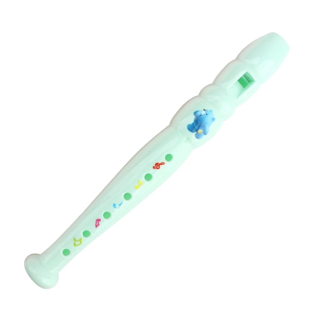 Instrument à Vent en Bois Bleu Pâle pour Enfants, Première Flûte, Design de Jeu Simple, Outil de Démarrage pour l'Éveil Musical