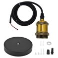thumbnail image 3 of Zaqw Retro Pendant Light Cord Kit Gold Hanging Plug In Lamp Socket Kit For DIY Light Fixtures,Pendant Light Cord Kit, 3 of 8