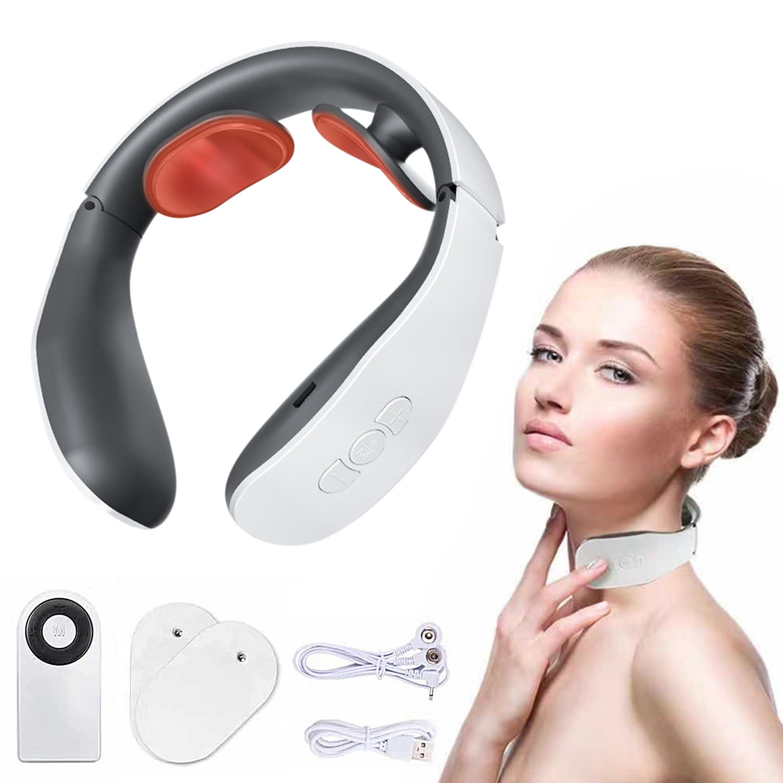 TopLLC Massage Equipment Relaxing Necker Neck Neck Portable Neck With Heat Pain Relief And Relaxation In Just 3 Minutes With Heat neck Massager