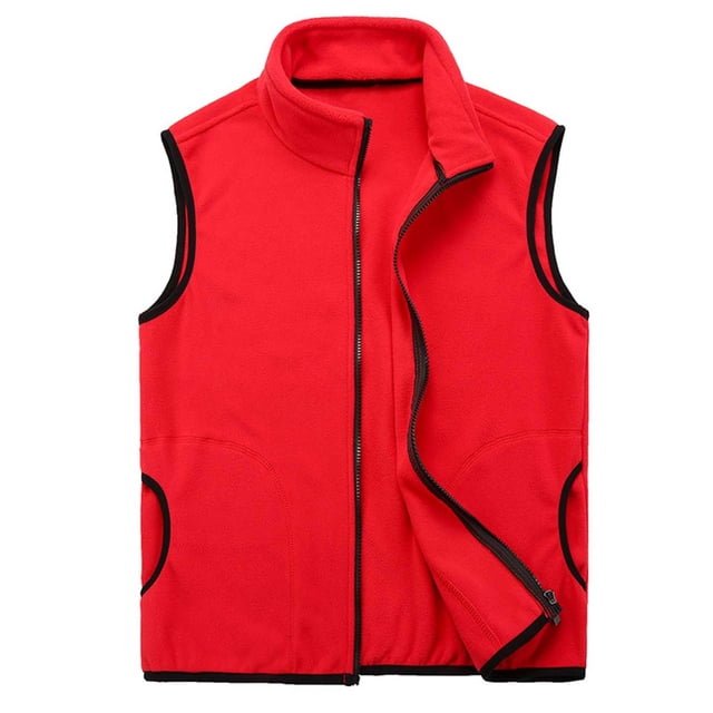 Timegard Gilets pour Femmes Sans Manches à Fermeture Éclair Complète Ajustés en Molleton Doux Veste d'Extérieur Chaude Hauts d'Hiver