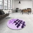 thumbnail image 4 of Ahgly Company Machine Washable Indoor Rectangle Transitional Blossom Pink Area Rugs, 5' x 8', 4 of 7