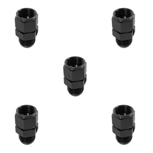maskred Raccord de Pression avec Port de Jauge 1/8 NPT Pièces Auto Efficaces et Durables 12AN 5Set