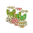 thumbnail image 2 of Xingqing Été Bébé Filles Imprimé Fruits Barboteuse Sans Manches Combinaison Tenues, 2 of 7