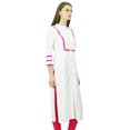 thumbnail image 4 of Phagun Kurta Tunique Droite en Rayonne pour Femmes, Kurti à devant Ouvert, Col Mandarin, Haut Indien, 4 of 8