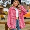 thumbnail image 2 of Qudderr Veste en Jean pour Femmes, Manches Longues, Décontractée, Style Cowboy, Printemps Automne, P-TTG, 2 of 9