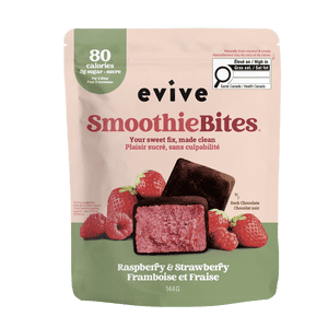 Evive Smoothie Bites Raspberry, Strawberry, Dragonfruit, 144g, Vegan, Non-GMO, Frozen Bites, Blend (banana, cauliflower, berries etc.), Evive Smoothie Bites Raspberry, Strawberry, Dragonfruit, 144g
