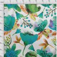thumbnail image 3 of oneOone Velvet White Fabric Florals Sewing Craft Projects Fabric Prints By Yard 58 Inch Wide-YSC, 3 of 4