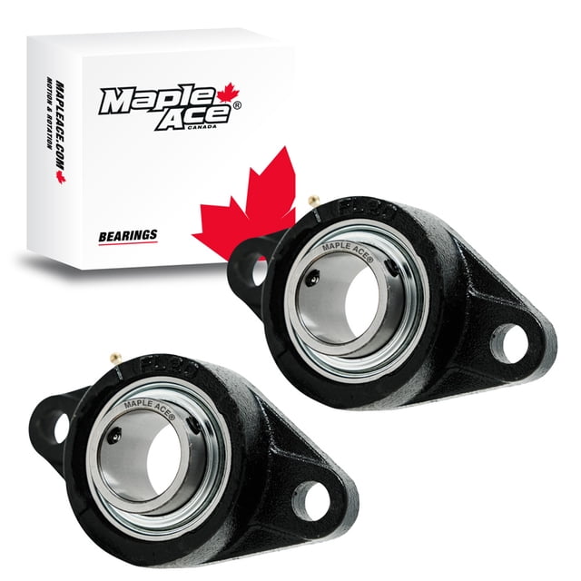 MAPLE ACE UCFL202-10 R3 Triple-Lip Seal Flange Bearing 5/8" Bore 2-Bolt Solid