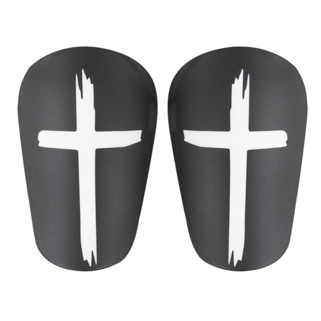 Meitianfacai S Size Adult Mini Football Leg Protector Men's And Women's Thick Leg Protector Plug In Sports Protective Equipment, Black