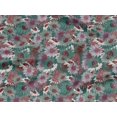 thumbnail image 5 of oneOone Viscose Jersey Green Fabric Florals Craft Projects Decor Fabric Printed By The Yard 60 Inch Wide-G1G, 5 of 5